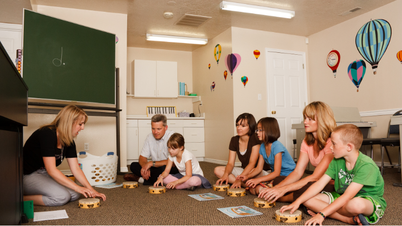 Young Artists in circle